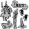 Graphic 45 - Hampton Art - The Magic of Oz Collection - Cling Mounted Rubber Stamps - Wicked Magic Three
