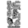 Graphic 45 - Hampton Art - Christmas Emporium Collection - Cling Mounted Rubber Stamps - Christmas Emporium Three