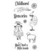 Graphic 45 - Hampton Art - Mother Goose Collection - Cling Mounted Rubber Stamp Two