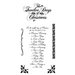 Graphic 45 - Hampton Art - Twelve Days of Christmas Collection - Cling Mounted Rubber Stamp One