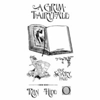 Graphic 45 - Hampton Art - An Eerie Tale Collection - Halloween - Cling Mounted Rubber Stamps - One