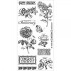 Graphic 45 - Hampton Art - Time to Flourish Collection - Cling Mounted Rubber Stamps - Two
