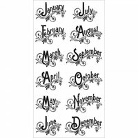 Graphic 45 - Hampton Art - Time to Flourish Collection - Cling Mounted Rubber Stamps - Three