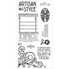 Graphic 45 - Hampton Art - Artisan Style Collection - Cling Mounted Rubber Stamps - One