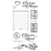 Graphic 45 - Hampton Art - Mon Amour Collection - Cling Mounted Rubber Stamps - Two