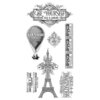 Graphic 45 - Hampton Art - Worlds Fair Collection - Cling Mounted Rubber Stamps - Two