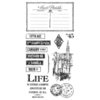 Graphic 45 - Hampton Art - Cityscapes Collection - Cling Mounted Rubber Stamps - Three
