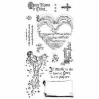 Graphic 45 - Hampton Art - Enchanted Forest Collection - Cling Mounted Rubber Stamps - Three