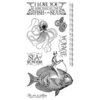 Graphic 45 - Hampton Art - Voyage Beneath the Sea Collection - Cling Mounted Rubber Stamps - Two