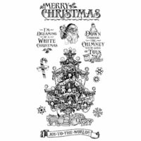 Graphic 45 - Hampton Art - St Nicholas Collection - Christmas - Cling Mounted Rubber Stamps - Two