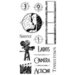 Graphic 45 - Hampton Art - Vintage Hollywood Collection - Cling Mounted Rubber Stamps - One