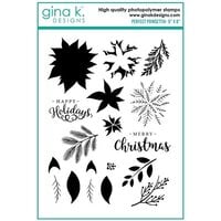 Gina K Designs - Clear Photopolymer Stamps - Perfect Poinsettia