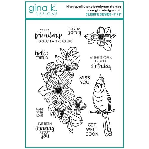 Gina K Designs - Clear Stamp - Friendship Flower