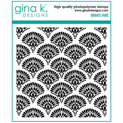 Gina K Designs - Clear Photopolymer Stamps - Ornate Fans