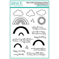 Gina K Designs - Clear Photopolymer Stamps - Sunshine And Rainbows