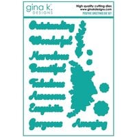 Gina K Designs - Dies - Positive Greetings