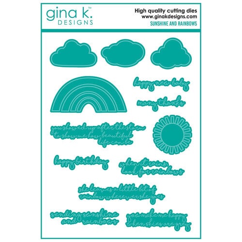 Gina K Designs - Dies - Sunshine And Rainbows