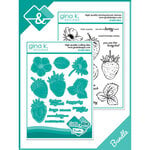 Gina K Designs - Die And Clear Photopolymer Stamp Set - So Berry Sweet