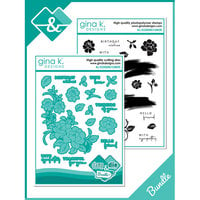 Gina K Designs - Die And Clear Photopolymer Stamp Set - All Occasion Flowers