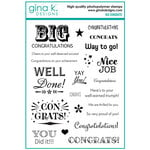 Gina K Designs - Clear Photopolymer Stamps - Big Congrats