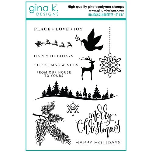 Gina K Designs - Clear Photopolymer Stamps - Holiday Silhouettes