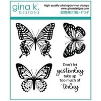 Gina K Designs - Clear Photopolymer Stamps - Butterfly Trio Mini