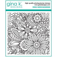 Gina K Designs - Clear Photopolymer Stamps - Doodle Garden Background