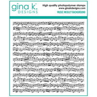 Gina K Designs - Clear Photopolymer Stamps - Music Medley Background