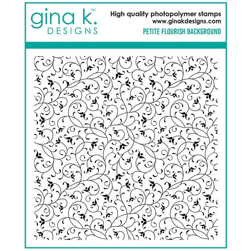 Gina K Designs - Clear Photopolymer Stamps - Petite Flourish Background