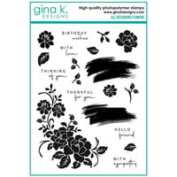 Gina K Designs - Clear Photopolymer Stamps - All Occasion Flowers