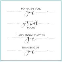 Gina K Designs - Clear Photopolymer Stamps - Scripty Sayings 2 Mini