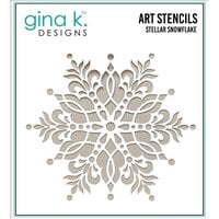 Gina K Designs - Stencils - Stellar Snowflake