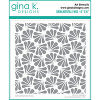 Gina K Designs - Stencils - Ornamental Fans
