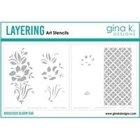 Gina K Designs - Stencils - Bodacious Blooms