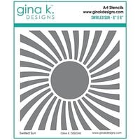 Gina K Designs - Stencils - Swirled Sun