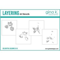 Gina K Designs - Stencils - Delightful Blooms