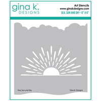 Gina K Designs - Stencils - Sea Sun and Sky