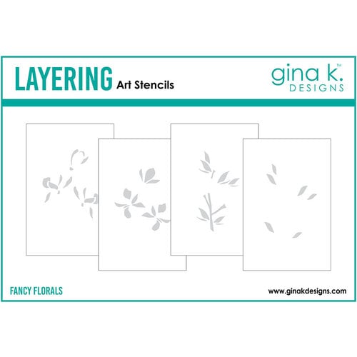 Gina K Designs - Layering Stencils - Fancy Florals