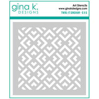 Gina K Designs - Stencils - Twirl It Gingham