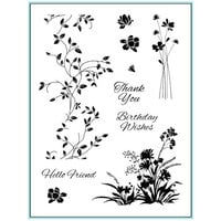Gina K Designs - Clear Photopolymer Stamps - Wild Blossoms