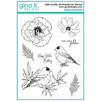 Gina K Designs - Clear Photopolymer Stamps - Glorious Goldfinches