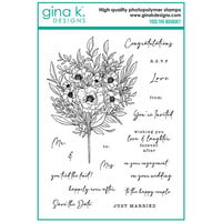Gina K Designs - Clear Photopolymer Stamps - Toss The Bouquet