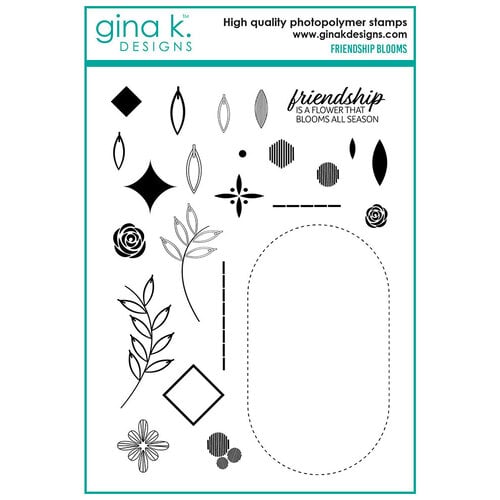 Gina K Designs - Clear Photopolymer Stamps - Friendship Blooms