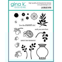 Gina K Designs - Clear Photopolymer Stamps - La Dolce Vita