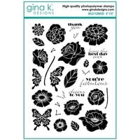 Gina K Designs - Clear Photopolymer Stamps - Bold Flowers