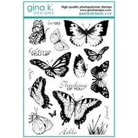 Gina K Designs - Clear Photopolymer Stamps - Beautiful Butterflies