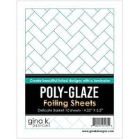 Gina K Designs - Poly - Glaze Foiling Sheets - Delicate Basket