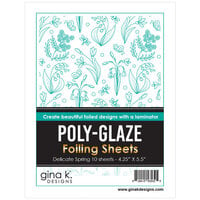 Gina K Designs - Poly-Glaze Foiling Sheets - Delicate Spring