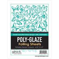 Gina K Designs - Poly-Glaze Foiling Sheets - Flutterby Friends