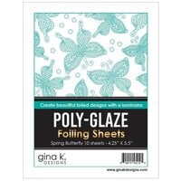 Gina K Designs - Poly-Glaze Foiling Sheets - Spring Butterfly